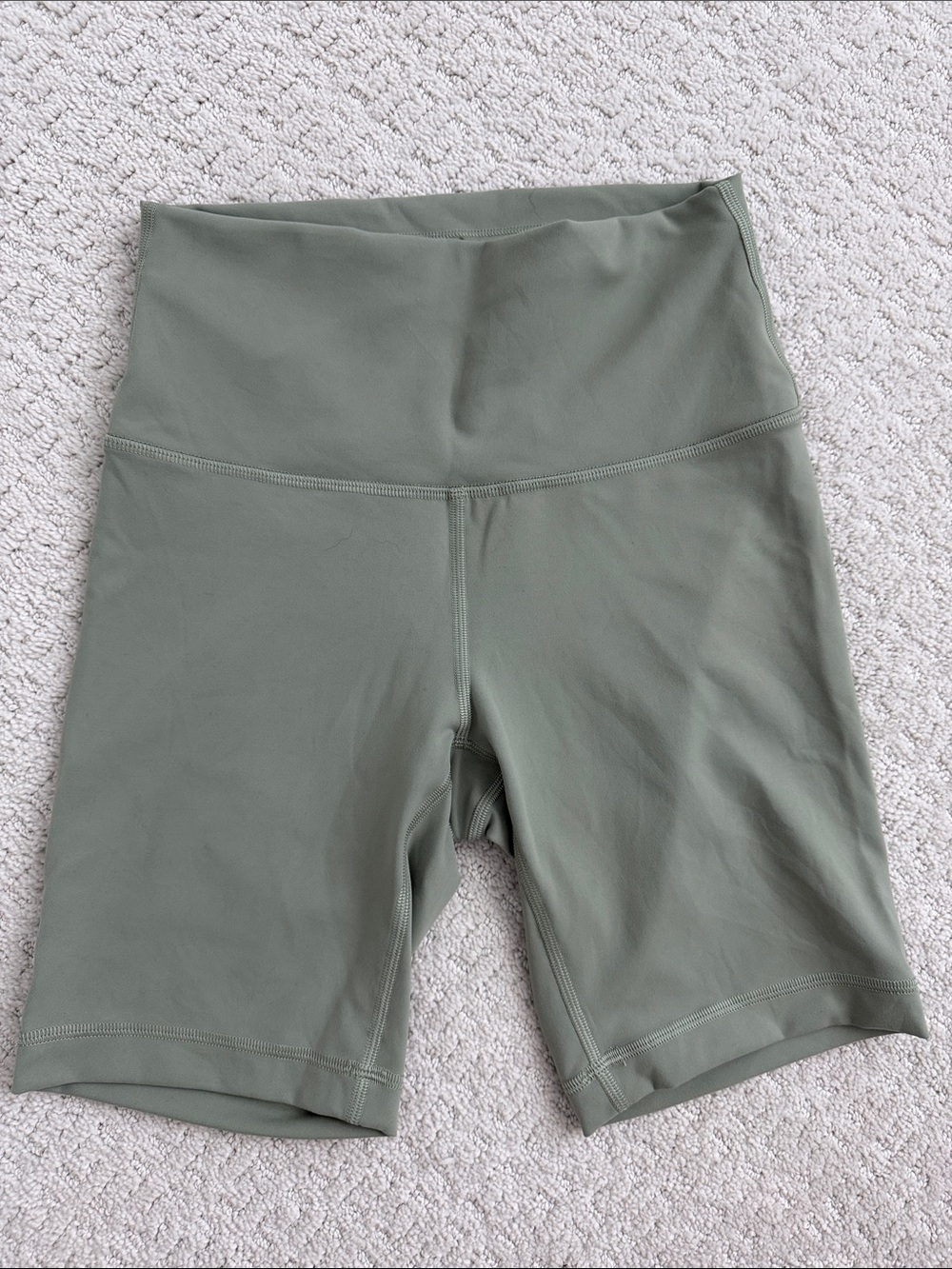 Lululemon High-Rise Olive Green Women's Bike Shorts